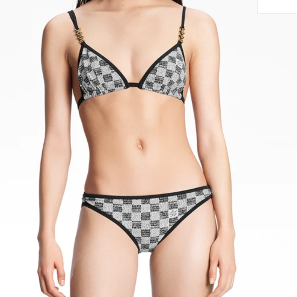 LV MATCH DAMIER BIKINI TOP & BOTTOM